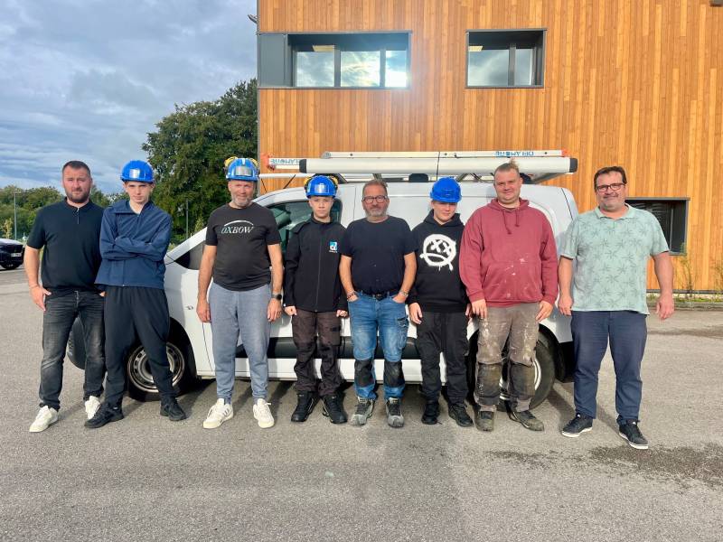 Bienvenue à nos apprentis 2025 en plomberie sur le pôle Logements / Tertiaire / Industrie